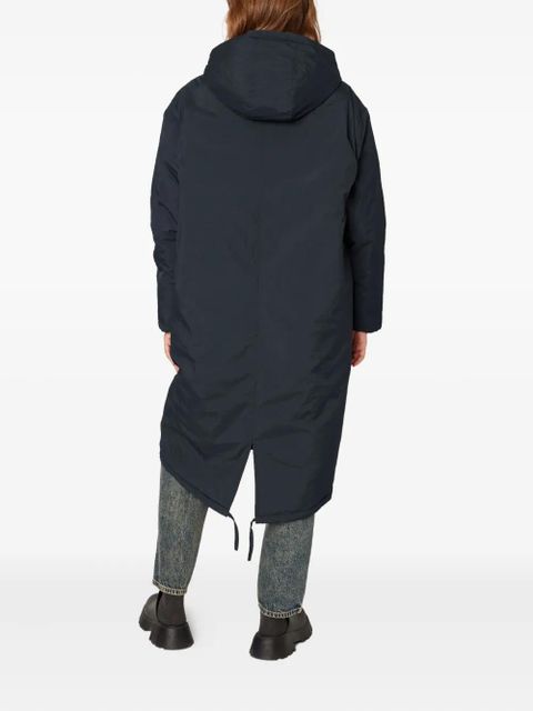 American Vintage Zotcity logo-patch parka - Blue