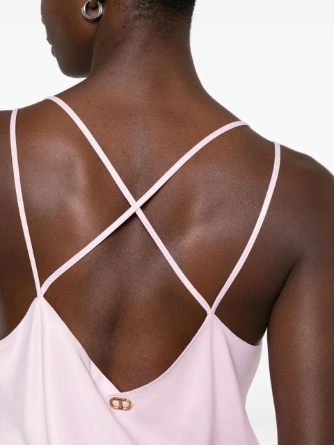 TWINSET crossover-strap tank top - Pink