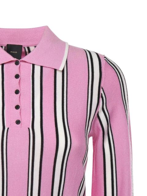 PINKO striped polo knitwear