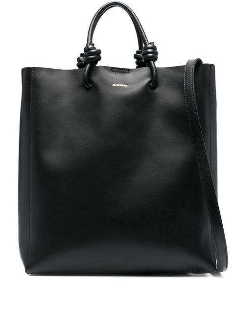 Jil Sander knot-detail leather tote bag - Black - zdjęcie produktu nr 1