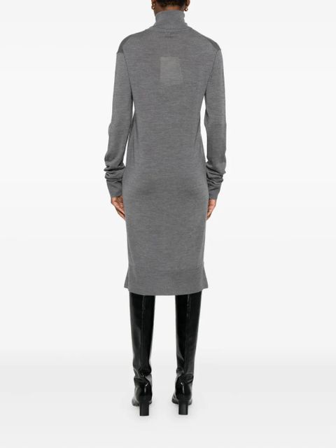 TOTEME turtleneck midi dress - Grey