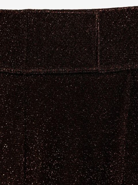 Oséree pleated wide-leg trousers - Brown