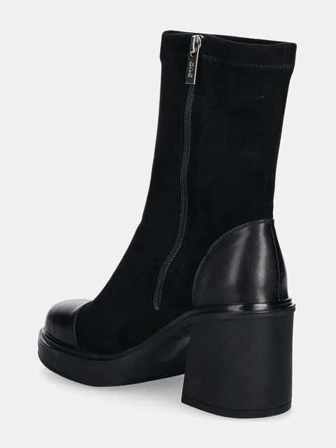 GOE botki damskie kolor czarny na słupku OO2N4151 BLACK