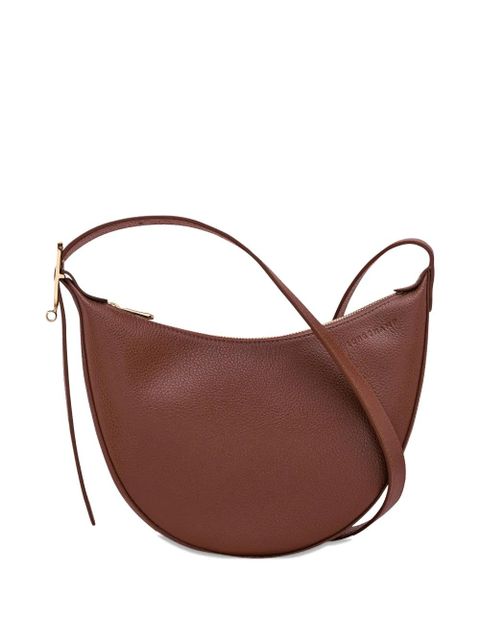 Longchamp small Le Foulonné grained-leather cross body bag - Brown - zdjęcie produktu nr 1