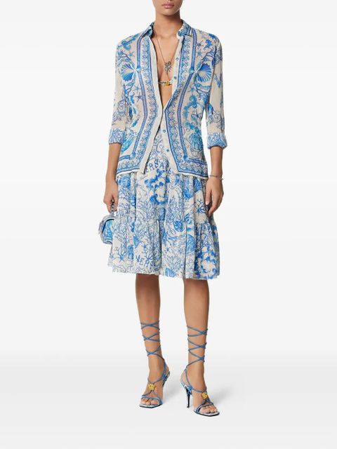 Versace Underwater Barocco crêpe shirt - Neutrals - zdjęcie produktu nr 2