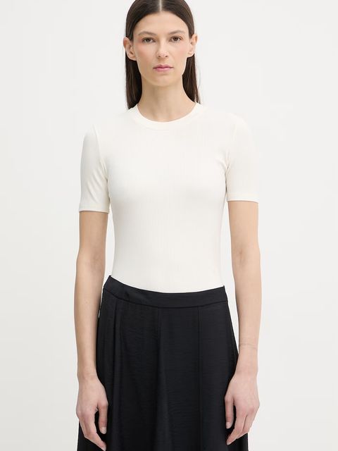 Calvin Klein t-shirt damski z modalem - zdjęcie produktu nr 2