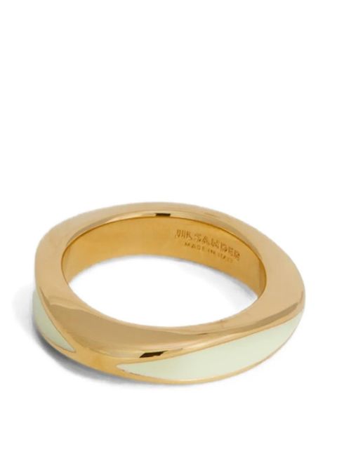 Jil Sander engraved ring - Gold