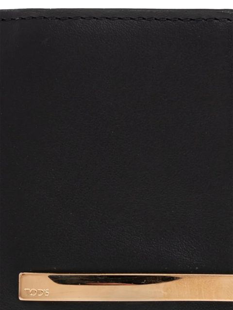 Tod's logo-plaque wallet - Black