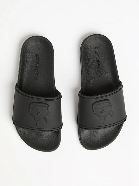 Karl Lagerfeld klapki KONDO 2.0 damskie kolor czarny KL80919M