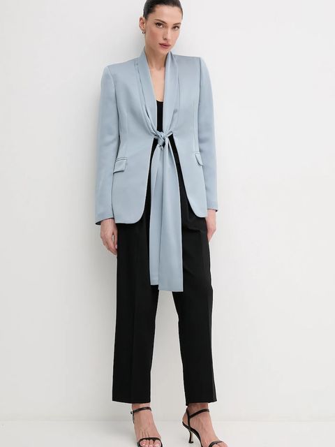 Sandro Ferrone marynarka kolor niebieski jednorzędowa gładka S23XBEBORIELLO - zdjęcie produktu nr 2