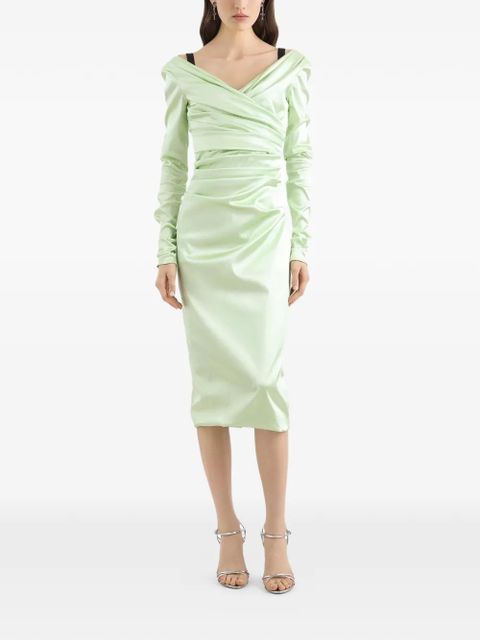 Dolce & Gabbana long-sleeve midi dress - Green - zdjęcie produktu nr 2
