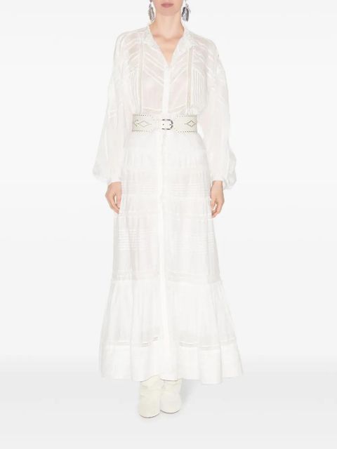 MARANT ÉTOILE Gelma embroidered cotton blouse - White - zdjęcie produktu nr 2