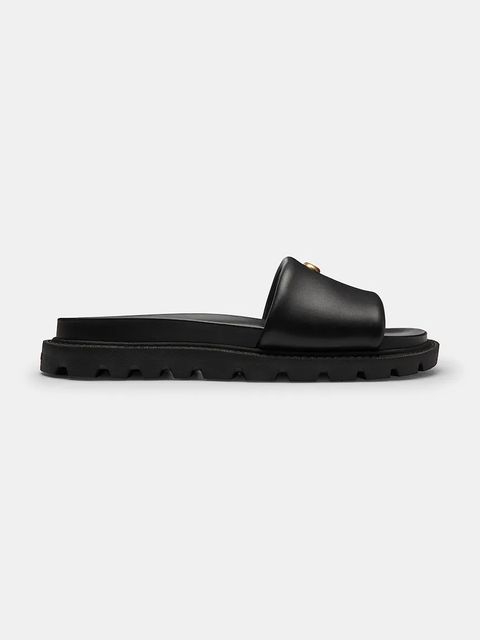 Coach klapki na płaskim obcasie damskie skórzane Brynn Leather Slide Sandal - zdjęcie produktu nr 2