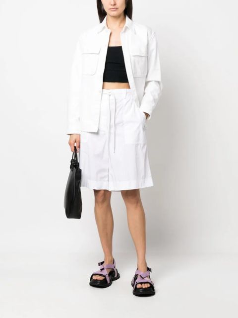 Moncler knee-length drawstring shorts - White