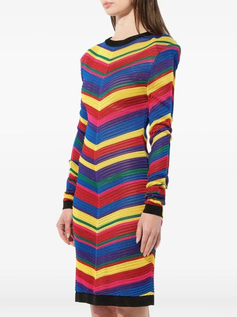 Balmain chevron knit mini dress - Red - zdjęcie produktu nr 2