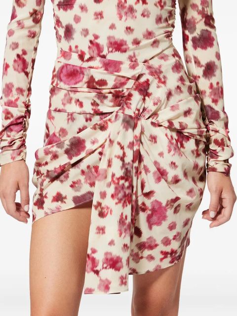 ISABEL MARANT x Ovia floral knot skirt - Neutrals
