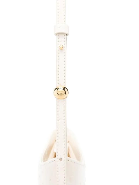 Jacquemus textured shoulder bag - White