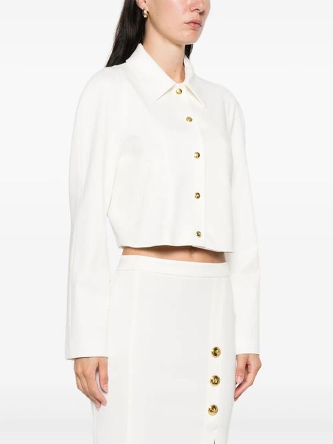 PINKO cropped buttoned jacket - White - zdjęcie produktu nr 2