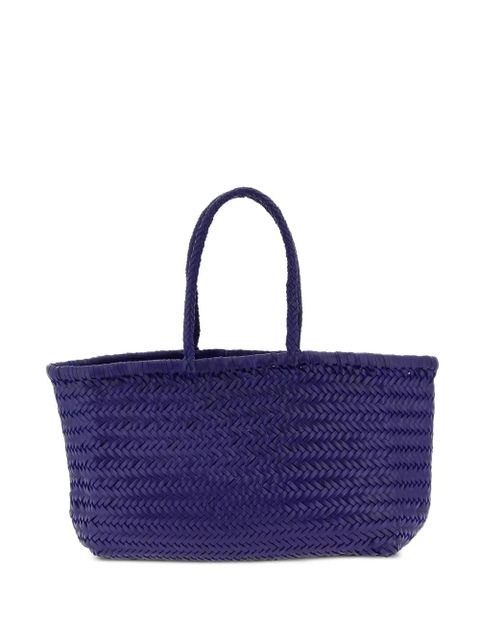DRAGON DIFFUSION large Bamboo Triple Jump chevron-weave shoulder bag - Purple - zdjęcie produktu nr 1