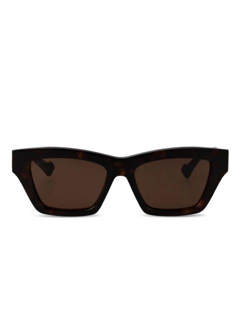 Gucci Eyewear tortoiseshell-pattern sunglasses - Brown - zdjęcie produktu nr 1