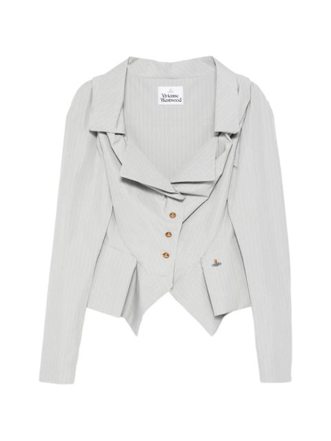 Vivienne Westwood pinstripe button blazer - Grey - zdjęcie produktu nr 1