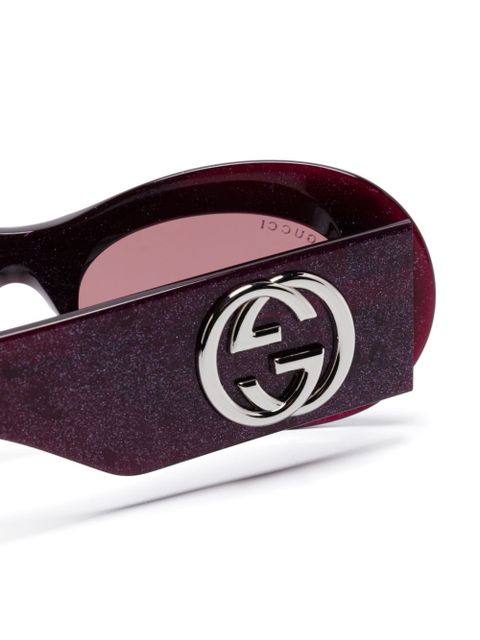 Gucci Eyewear oval-frame sunglasses - Purple