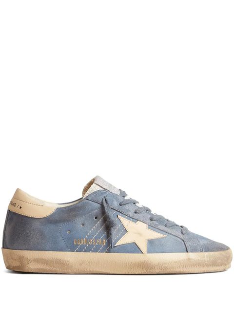 Golden Goose Super Star leather sneakers - Blue - zdjęcie produktu nr 1