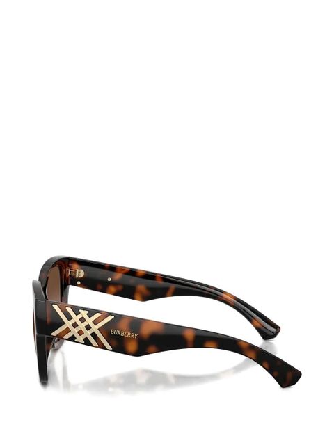 Burberry Eyewear tortoiseshell-effect cat-eye sunglasses - Brown