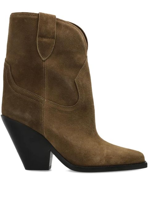 ISABEL MARANT Leyane pointed western pumps - Green - zdjęcie produktu nr 1