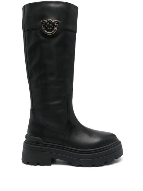 PINKO Love Birds-plaque boots - Black - zdjęcie produktu nr 1