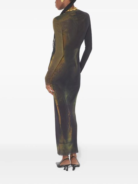 Jean Paul Gaultier The Acid Water printed maxi dress - Brown