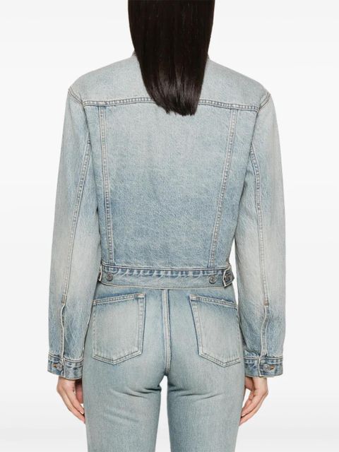 Balenciaga washed-denim jacket - Blue
