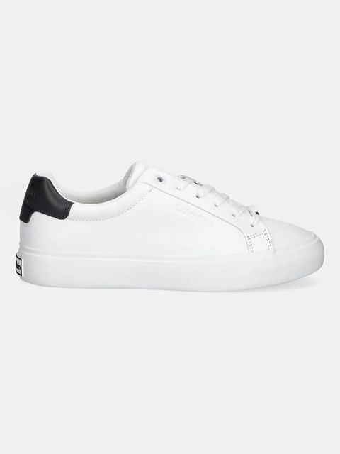 Calvin Klein sneakersy skórzane LACE-UP SNEAKER LTH CK damskie kolor biały HW0HW02673 - zdjęcie produktu nr 2