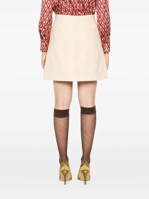 Valentino Garavani bow-pocket mini skirt - Neutrals