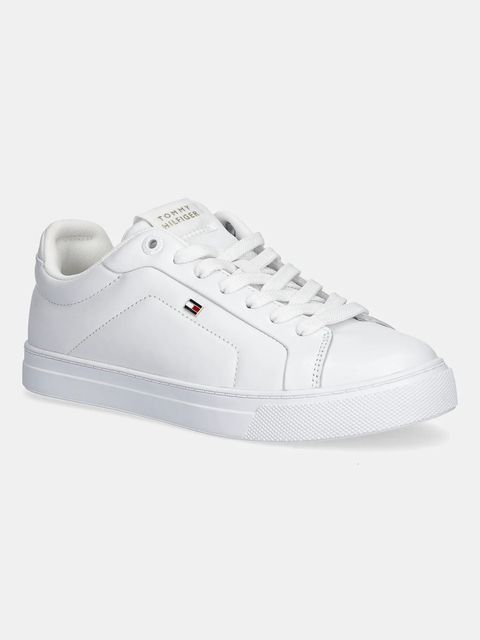 Tommy Hilfiger sneakersy skórzane ICON COURT SNEAKER damskie kolor biały FW0FW08815 - zdjęcie produktu nr 1