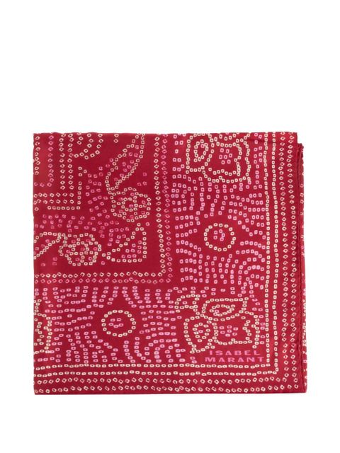 ISABEL MARANT patterned scarf - Red - zdjęcie produktu nr 1