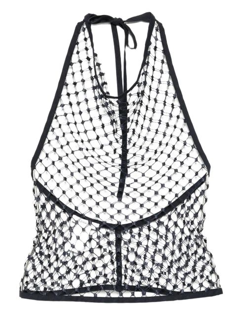 LEMAIRE Fishnet halter top - Blue - zdjęcie produktu nr 1