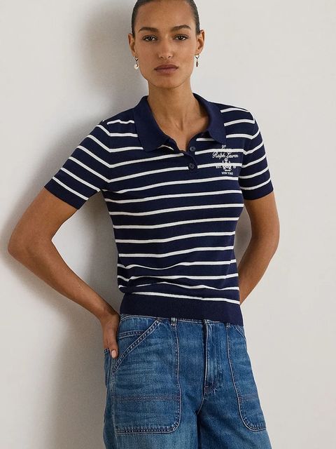 Lauren Ralph Lauren polo damski kolor granatowy 200P03506 - zdjęcie produktu nr 1