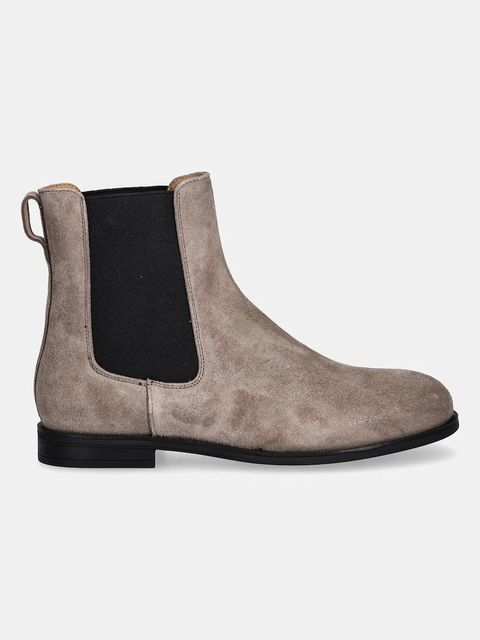 BOSS sztyblety zamszowe Lycia damskie kolor brązowy na płaskim obcasie 50548594 - zdjęcie produktu nr 2