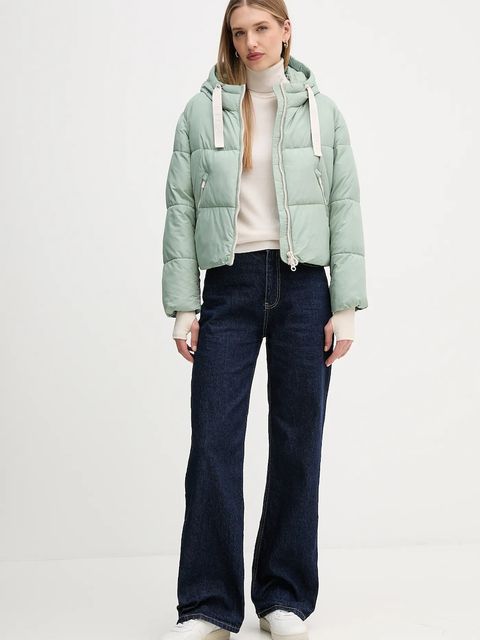 Geox kurtka SPHERICA kolor turkusowy zimowa W5628J T3273