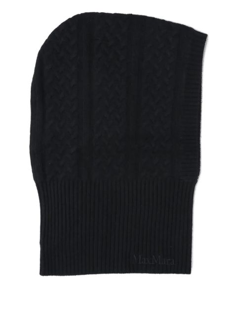 Max Mara ribbed cashmere balaclava - Black - zdjęcie produktu nr 1