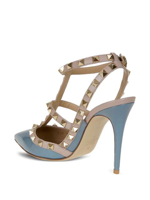 Valentino Garavani rockstud caged heeled pumps - Blue