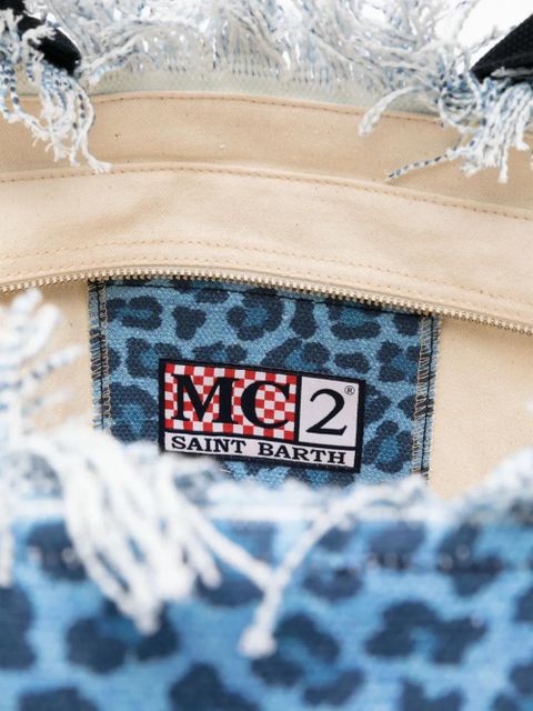 MC2 Saint Barth animal-print Vanity beach bag - Blue