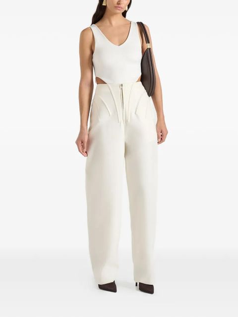Manière De Voir Rena corset zip trousers - Neutrals - zdjęcie produktu nr 2