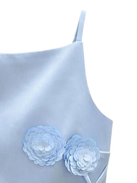 Self-Portrait sequin flower top - Blue - zdjęcie produktu nr 2