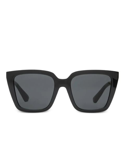 Burberry logo-engraved oversize-frame sunglasses - Black - zdjęcie produktu nr 1