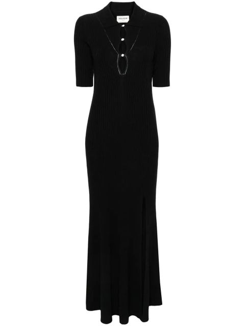 Zadig&Voltaire Lysa ribbed-knit maxi dress - Black - zdjęcie produktu nr 1