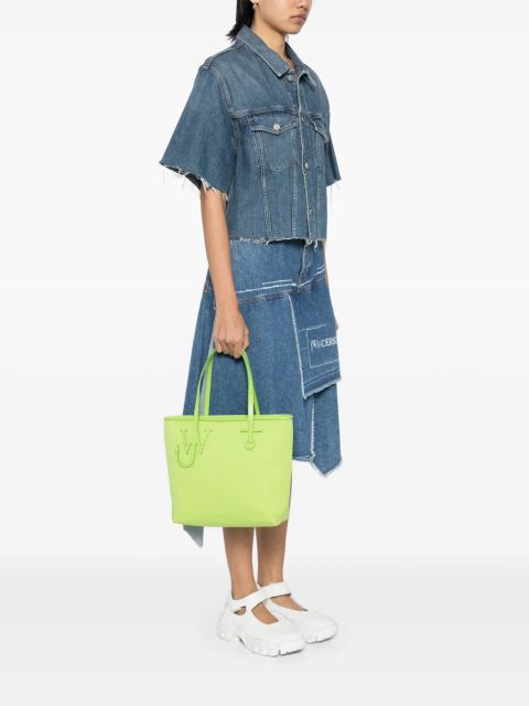 JW Anderson logo-patch tote bag - Green