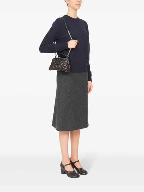 Maison Margiela Glam Slam Embroidery Trapezoid tote bag - Black