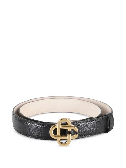 Casablanca interlocking-buckle leather belt - Black - zdjęcie produktu nr 1